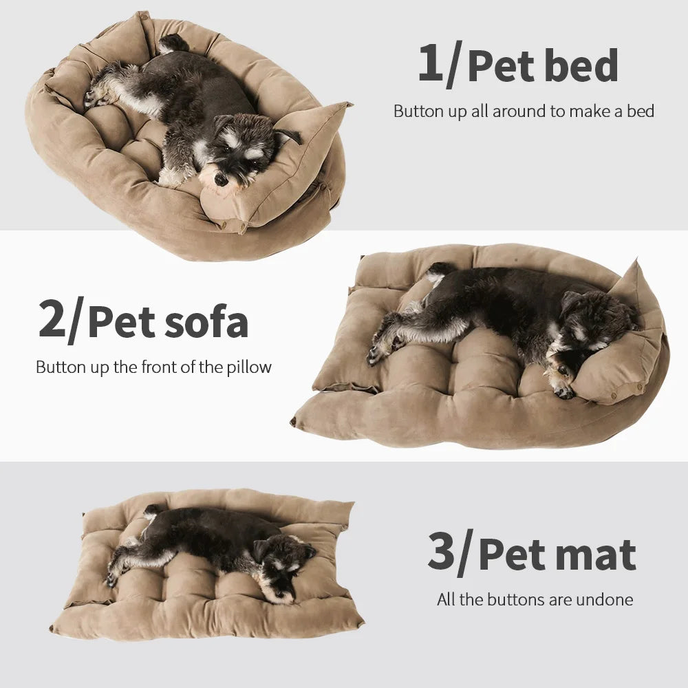 3-in-1 Multifunction Dog Bed