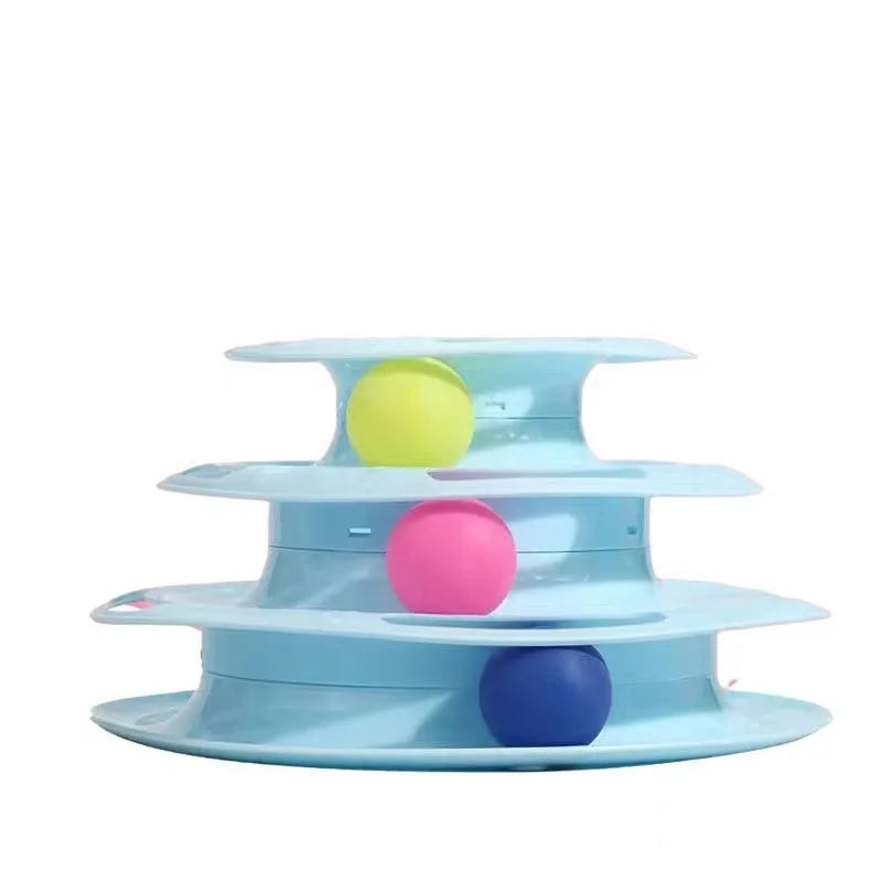3-Layer Cat Ball Turntable Toy