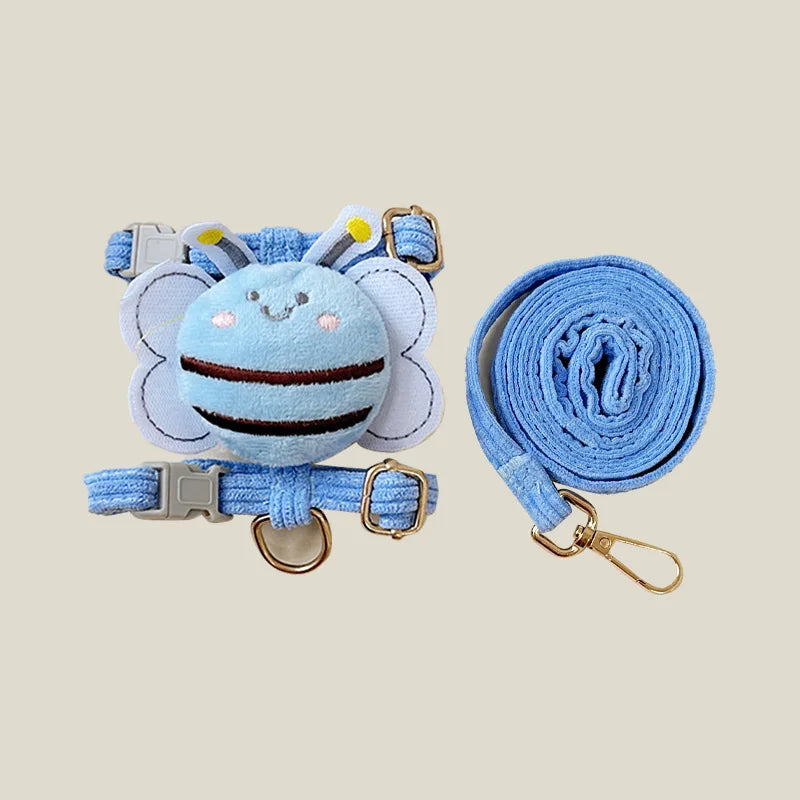 Bee Cat Harness Leash Set