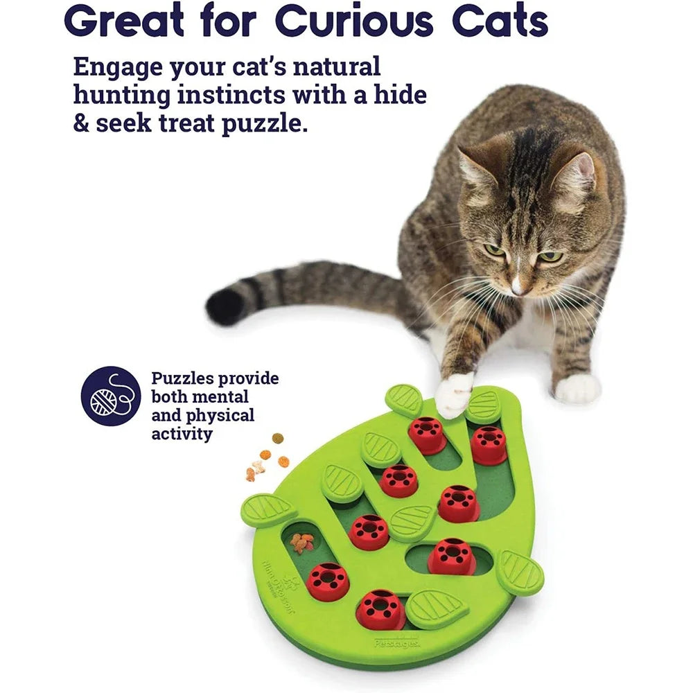 Interactive Cat Treat Puzzle Toy