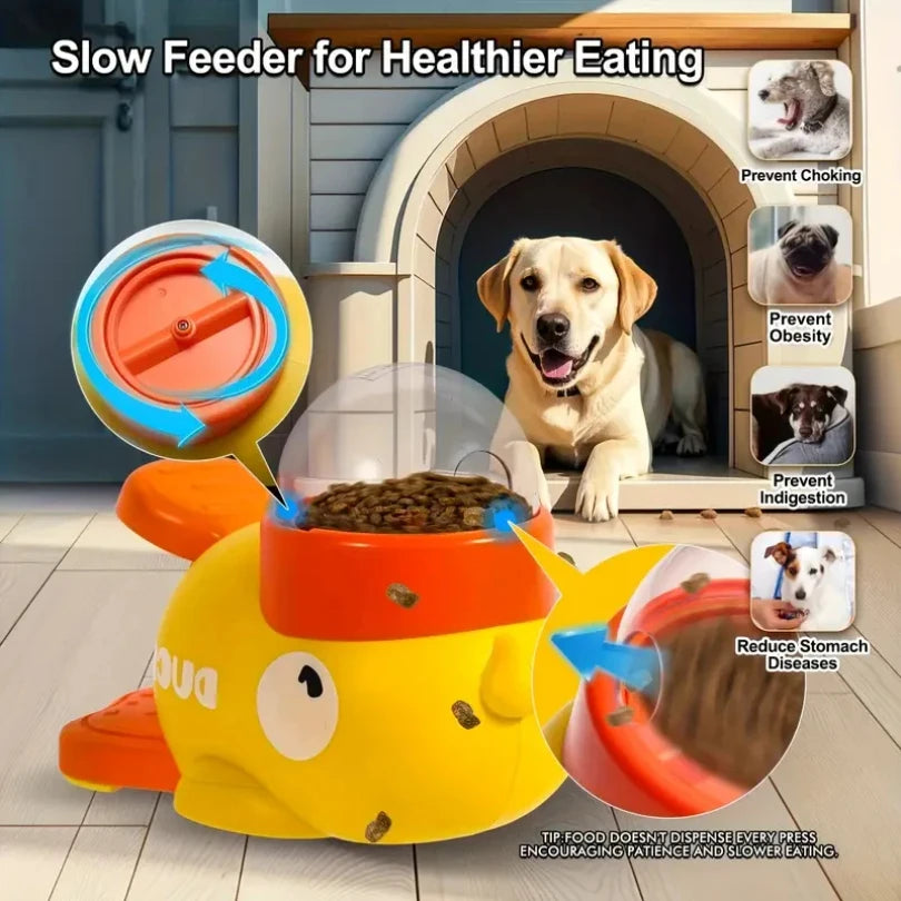 Duck Dog Puzzle Feeder Toy