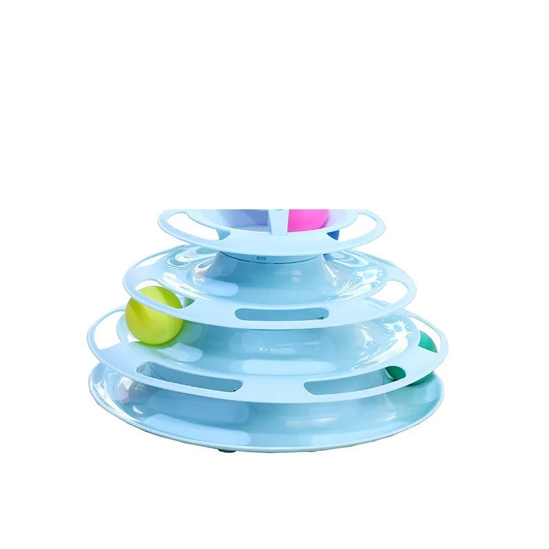 3-Layer Cat Ball Turntable Toy