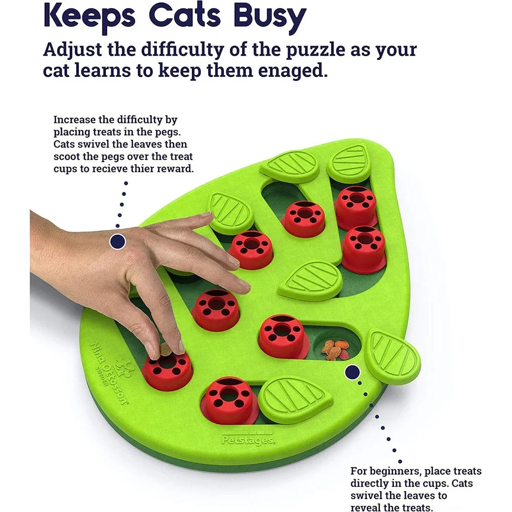 Interactive Cat Treat Puzzle Toy