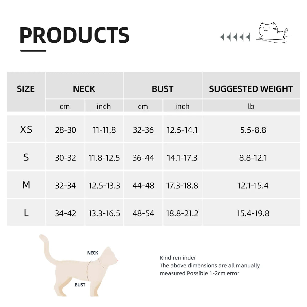 Plaid Cat Harness Leash