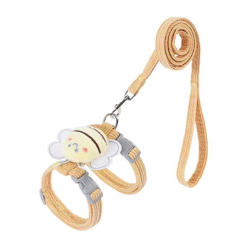 Bee Cat Harness Leash Set