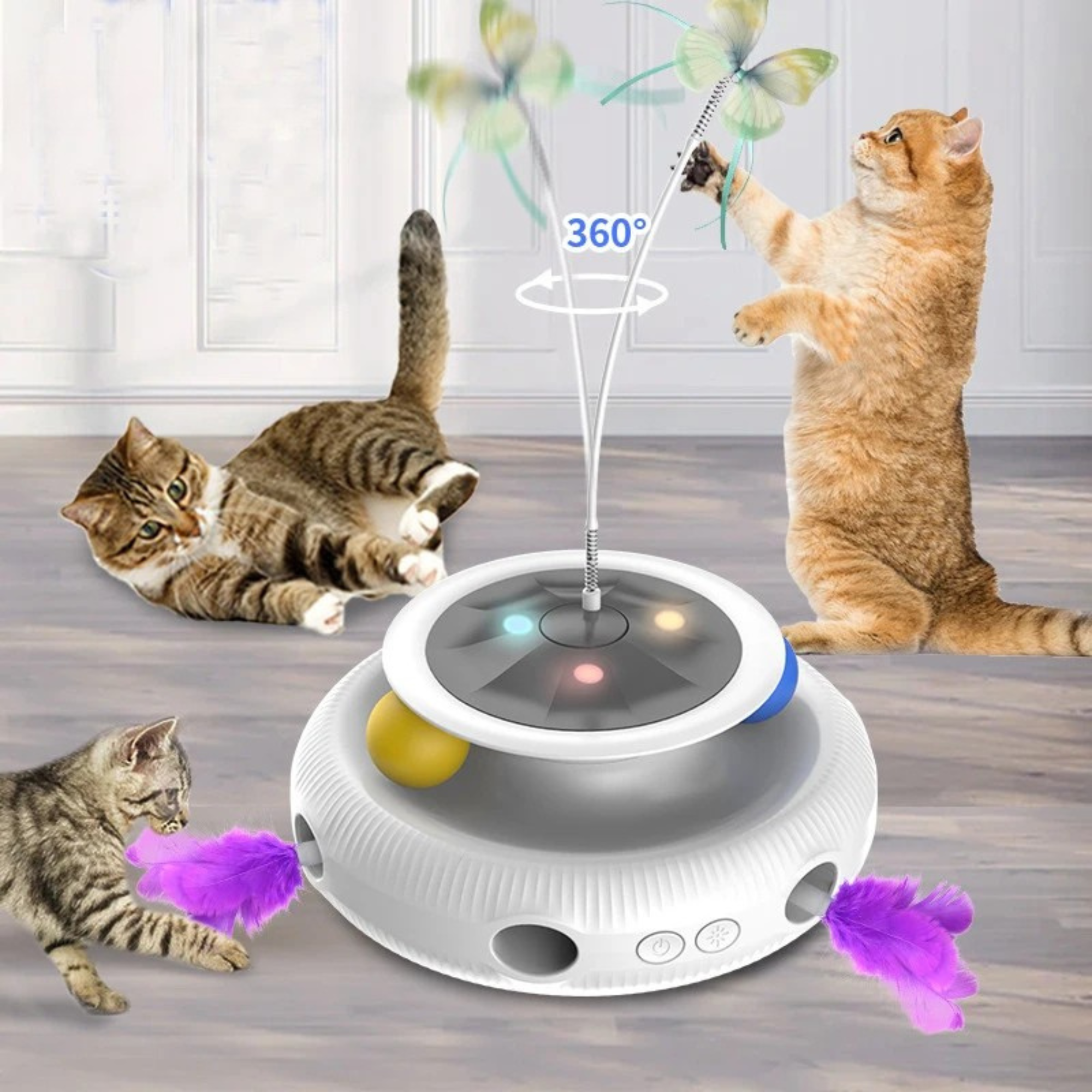 3-in-1 Smart Cat Toy