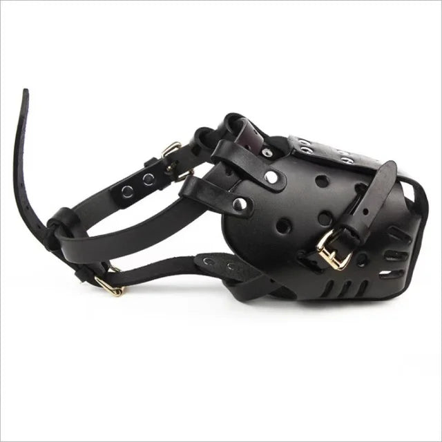 Leather Dog Basket Muzzle