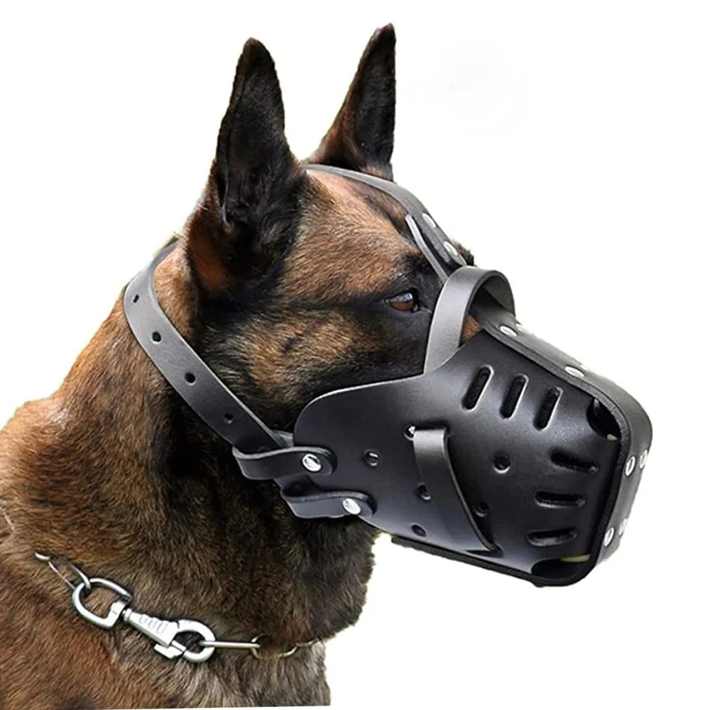 Leather Dog Basket Muzzle