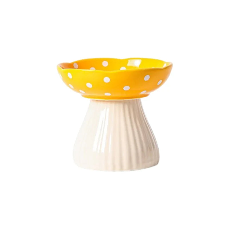 Mushroom Cat Feeding Bowl