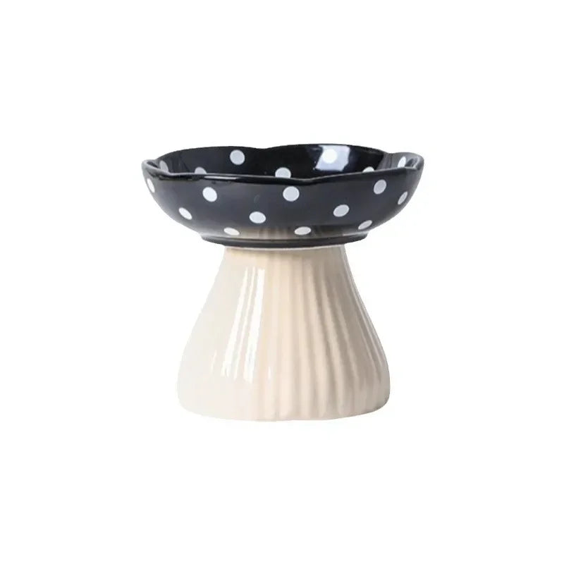 Mushroom Cat Feeding Bowl