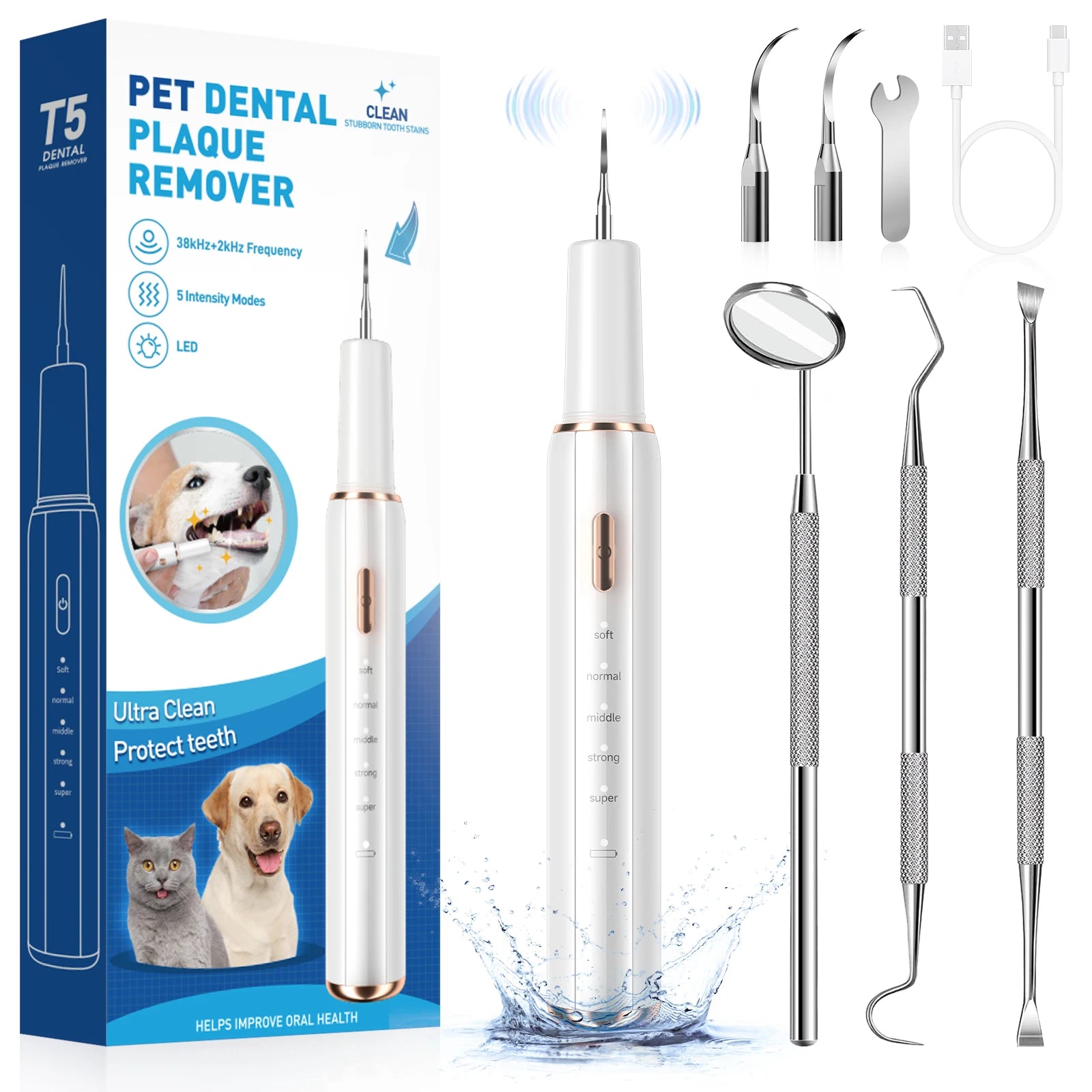 Ultrasonic Dog Teeth Cleaner