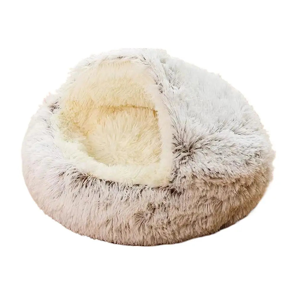 Winter Plush Cat Bed