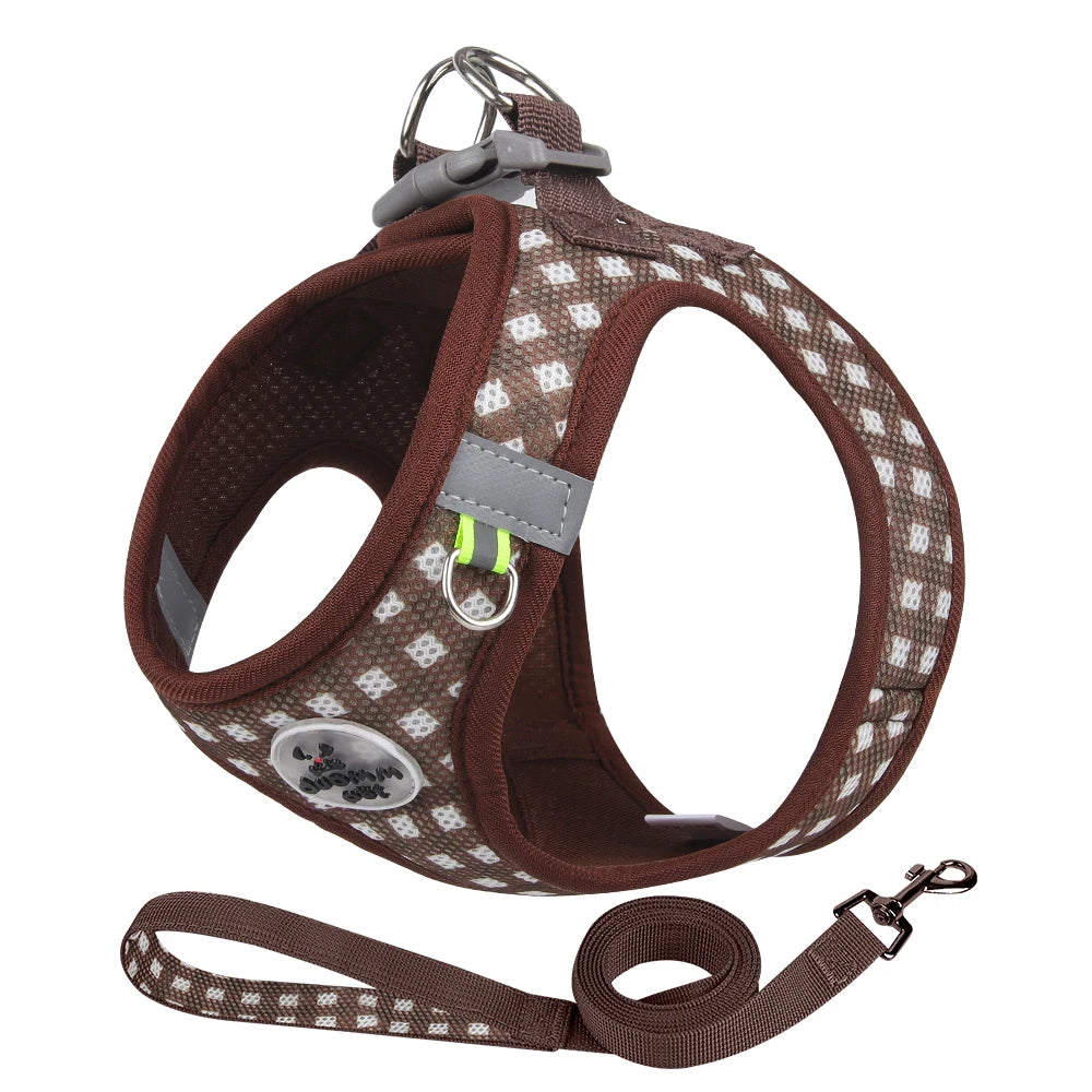 Plaid Cat  Harness Leash