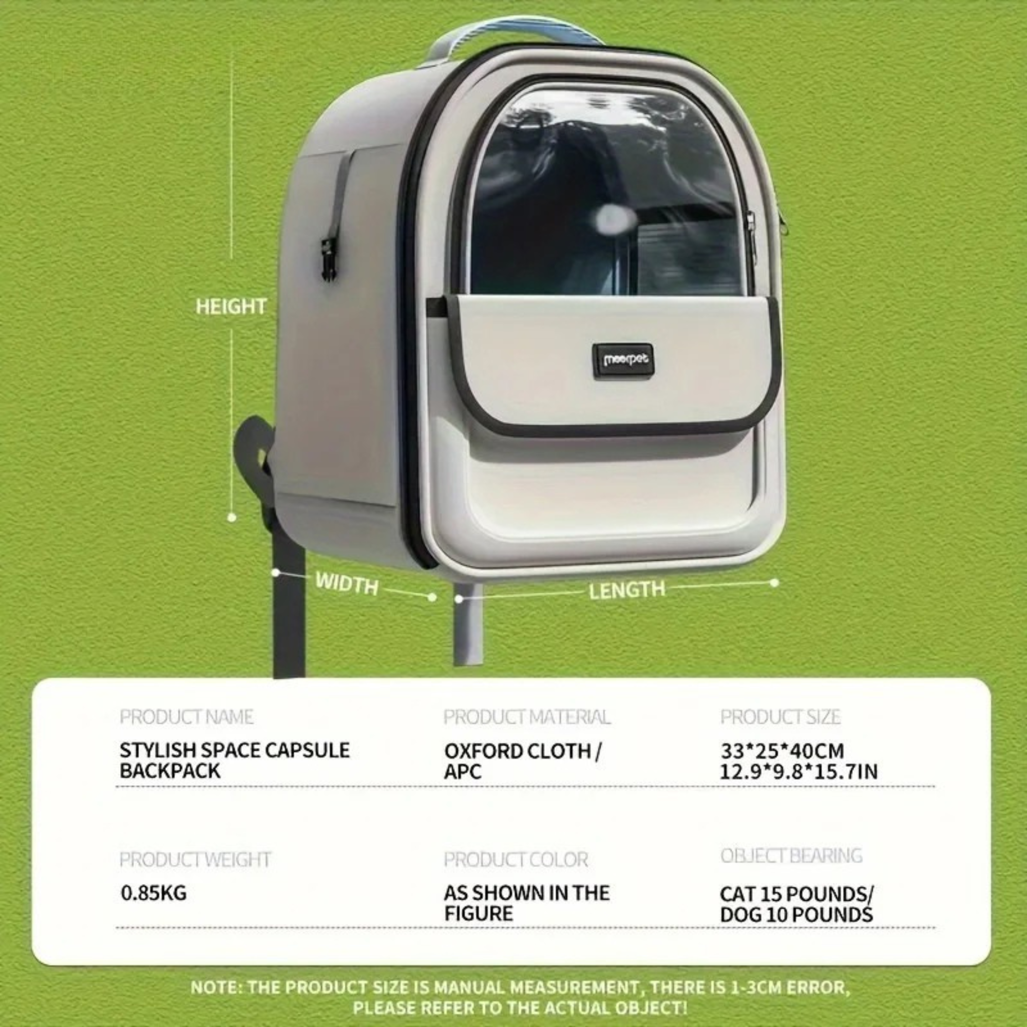 Foldable Cat Backpack